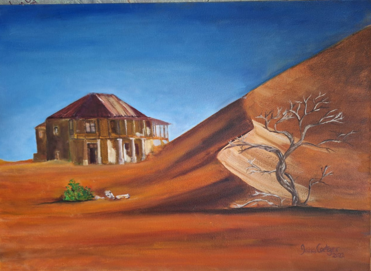 Original landscape painting by South African artist Irma Coetzer